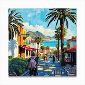 California Beach Canvas Print