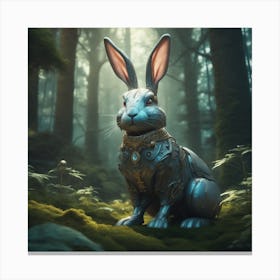 Rabbit In The Woods 42 Canvas Print