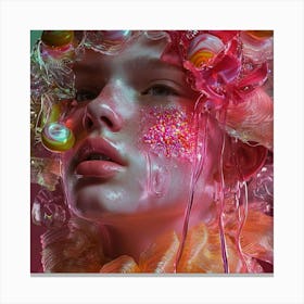 Lollipop Girl Canvas Print