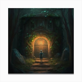 House In The Woods Canvas Print