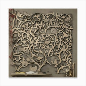 Abstract Wood Wall Art Canvas Print