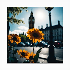 Flowers In London Photography (3) Canvas Print