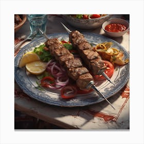 Turkish Kebab Canvas Print