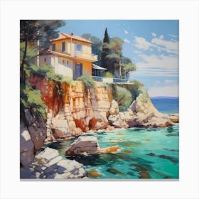 Impressionist Tones of Taormina Canvas Print