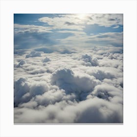 White Clouds In The Sky Canvas Print