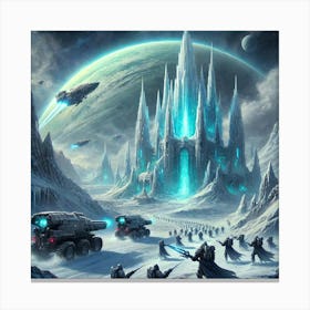 Guardians Of Neptune Icebound Order Canvas Print