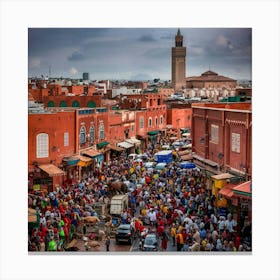 Marrakech - Marrakech Stock Videos & Royalty-Free Footage Canvas Print
