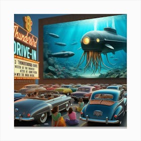 Thunderstruck Drive-In Canvas Print