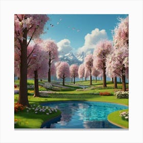 Cherry Blossoms 1 Canvas Print