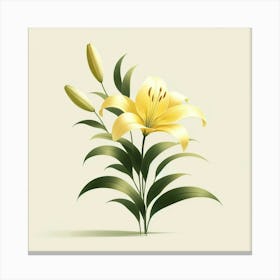 Yellow Lily 1 Canvas Print