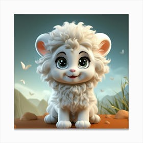 Cute Sheep Canvas Print