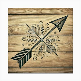 Tattoo Arrow 2 Canvas Print