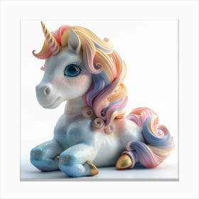 Unicorn Figurine 39 Canvas Print