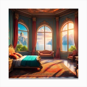 Naptime in the palace Canvas Print