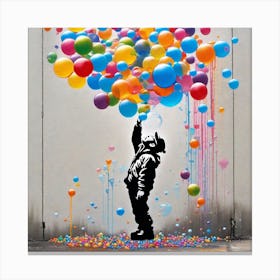 Banksy'S Balloons Canvas Print