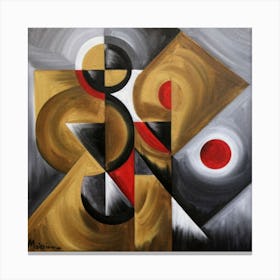 Abstract Painting Cubismo Abstract 10 Canvas Print