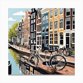 Amsterdam Canals Canvas Print