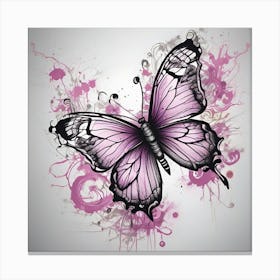 Butterfly Tattoo 5 Canvas Print