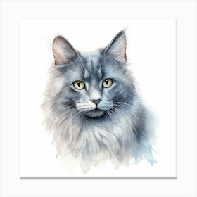 Nebelung Cat Portrait 3 Canvas Print