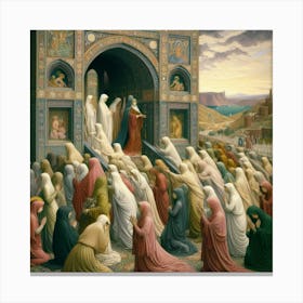 Throne Of Jesus Canvas Print