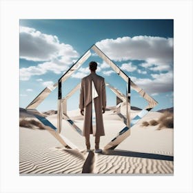 Man In The Desert 64 Canvas Print