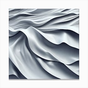 White Silk Canvas Print