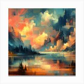 Abstract Horizons 28 Canvas Print