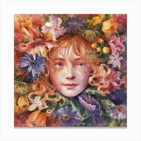 Flower Girl 3 Canvas Print