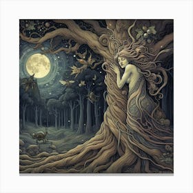 Weeping Tree Canvas Print