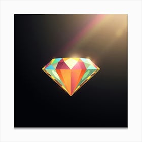 Diamond colorful Canvas Print