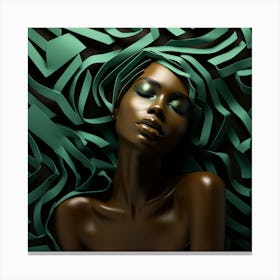 Beautiful African Woman Canvas Print