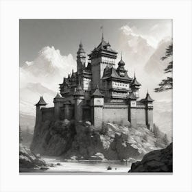 Fantasy Castle Canvas Print