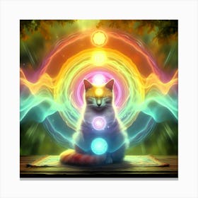 Feline Cat Creative Artwork Illustration 85 Canvas Print