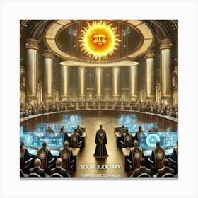 Solar Judiciary Converted Canvas Print