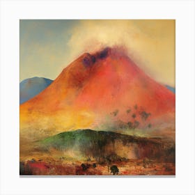 Volcano in the Paradise 4 Canvas Print