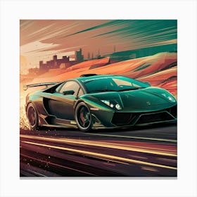 Speedy Lamborghini Canvas Print