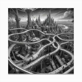 Fantasy City 1 Canvas Print