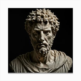 Bust Of A Man 4 Canvas Print