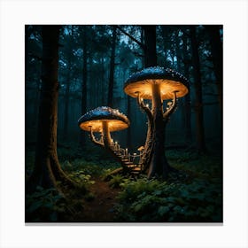 Mushroom Forest 9 Canvas Print