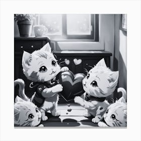 Cute Kittens 6 Canvas Print