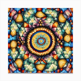 Stained Glass Art Canvas Print
