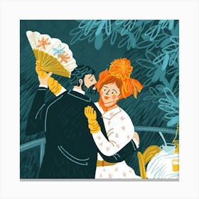 Renoir, Danse à la Campagne Illustration Canvas Print