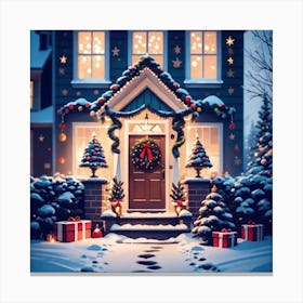 Christmas House 110 Canvas Print
