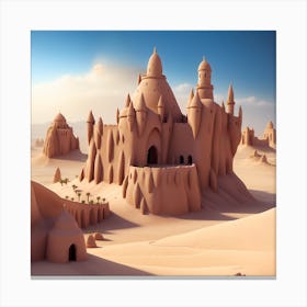 Sand Castle In The Desert 1 Canvas Print