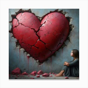 Broken Heart 6 Canvas Print