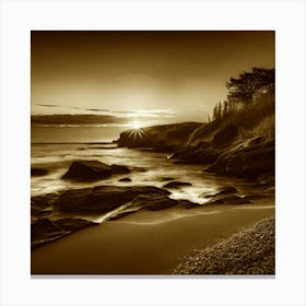 Sunset At The Beach 667 Canvas Print