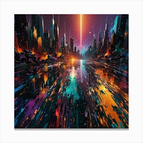 Futuristic Cityscape 5 Canvas Print