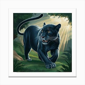 a grey tiger poster Canvas Print