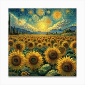 Sunflowers, Vincent van Gogh  Canvas Print