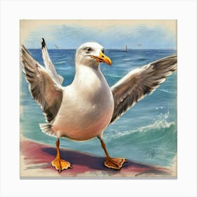 Seagull 9 Canvas Print